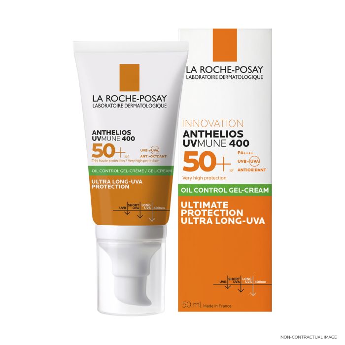 Гель-крем сонцезахисний La Roche-Posay (Ля Рош-Позе) Антеліос UVA 400 Oil Control матуючий SPF 50+ 50 мл